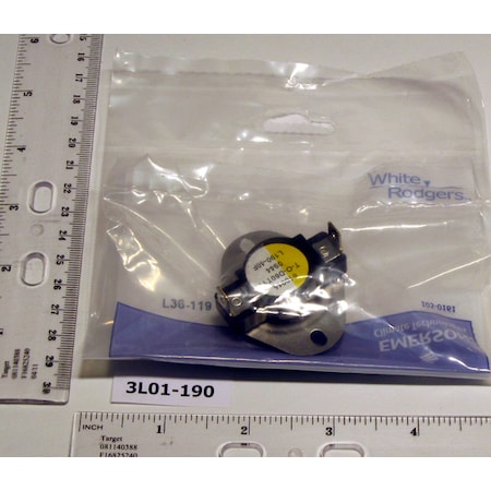 White-Rodgers 3L01-190 Snap Disc Limit Control 3L01-190